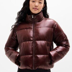 Athleta Halo Puffer Jacket in Garnet Size XS NWT